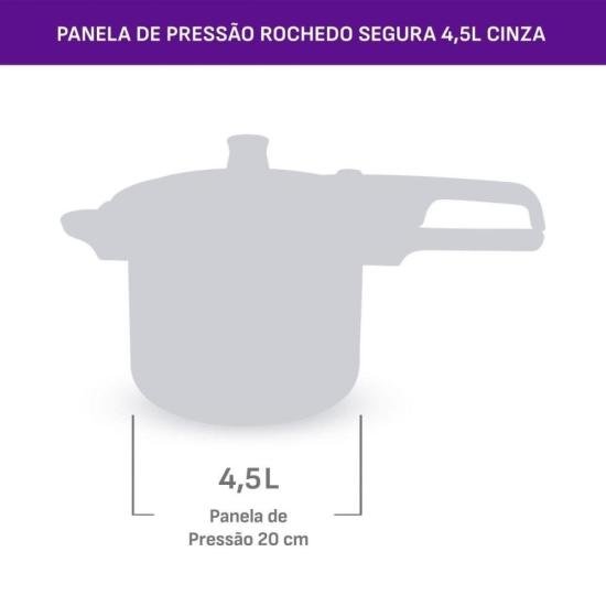 PAN PRESSAO 4,5L ROCHEDO SEGURA ER45 CZ por 1.240,00 à vista no boleto/pix ou parcele em até 12x sem juros. Compre na loja Mundomax!