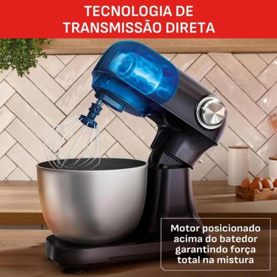 Batedeira Planetária Arno Bake Easy KM10 500W Preto Azulado 220V por 669,00 à vista no boleto/pix ou parcele em até 10x sem juros. Compre na loja Mundomax!