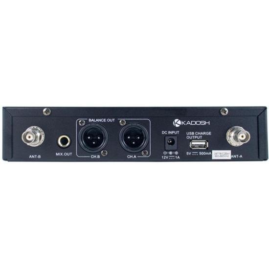 Microfone Sem Fio Duplo Kadosh K-502C B5 Bastão e Headset UHF 200 Canais por 2.299,00 à vista no boleto/pix ou parcele em até 12x sem juros. Compre na loja Mundomax!