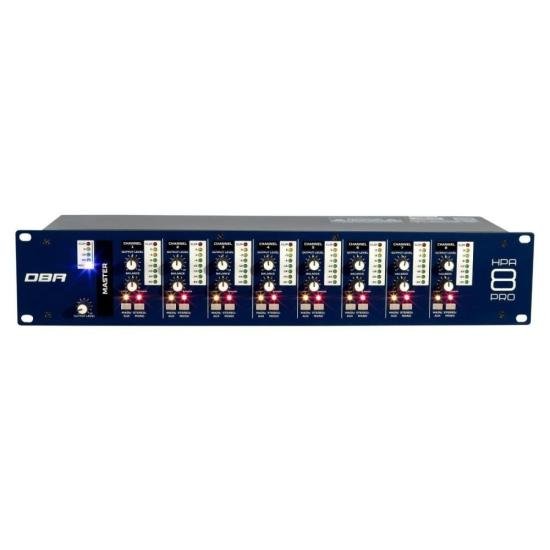 Amplificador De Fone DBR HPA 8 PRO 8 Canais Para Monitoramento De Áudio por 1.549,00 à vista no boleto/pix ou parcele em até 12x sem juros. Compre na loja Mundomax!