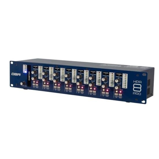 Amplificador De Fone DBR HPA 8 PRO 8 Canais Para Monitoramento De Áudio por 1.549,00 à vista no boleto/pix ou parcele em até 12x sem juros. Compre na loja Mundomax!