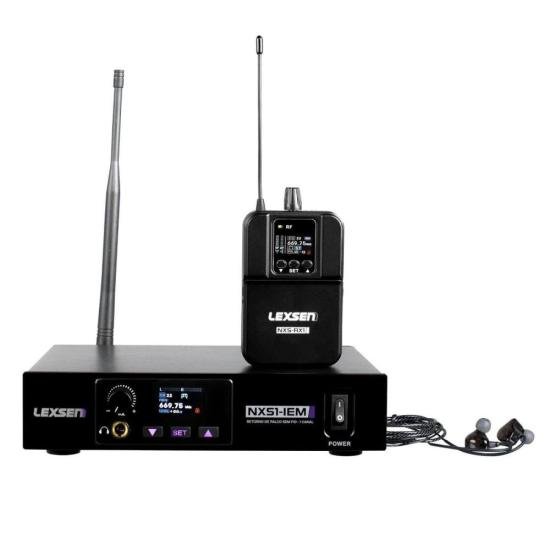 Sistema de Monitoramento Lexsen NXS1-IEM Sem Fio Stereo e Dual Mono por 0,00 à vista no boleto/pix ou parcele em até 1x sem juros. Compre na loja Mundomax!