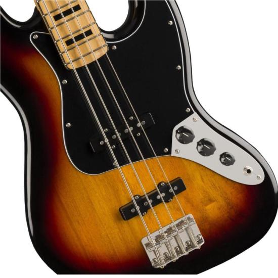 Contra Baixo Squier Jazz Bass Classic Vibe 70s 3-Color Sunburst por 0,00 à vista no boleto/pix ou parcele em até 1x sem juros. Compre na loja Mundomax!