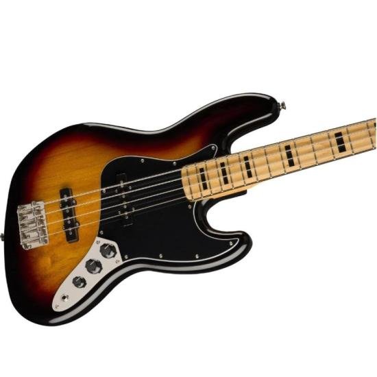 Contra Baixo Squier Jazz Bass Classic Vibe 70s 3-Color Sunburst por 0,00 à vista no boleto/pix ou parcele em até 1x sem juros. Compre na loja Mundomax!