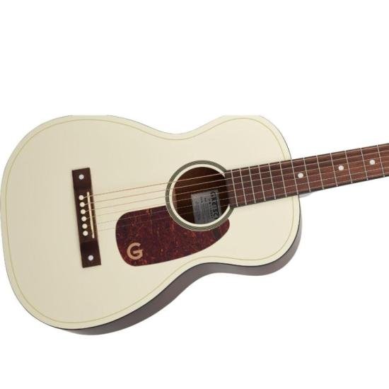 Violão Gretsch Jim Dandy Parlor LTD Acústico Vintage White por 2.776,00 à vista no boleto/pix ou parcele em até 12x sem juros. Compre na loja Mundomax!