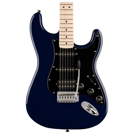 Guitarra Squier Stratocaster Sonic HSS Midnight Blue por 0,00 à vista no boleto/pix ou parcele em até 1x sem juros. Compre na loja Mundomax!