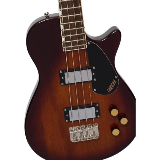 Contra Baixo Gretsch Streamliner Jet™ Club Havana Burst por 3.998,00 à vista no boleto/pix ou parcele em até 12x sem juros. Compre na loja Mundomax!