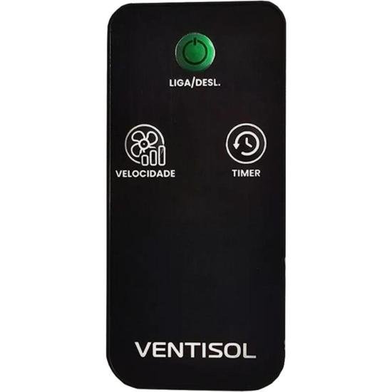 Ventilador de Coluna Ventisol Turbo10P Com Controle 40Cm Preto/Cinza por 0,00 à vista no boleto/pix ou parcele em até 1x sem juros. Compre na loja Mundomax!