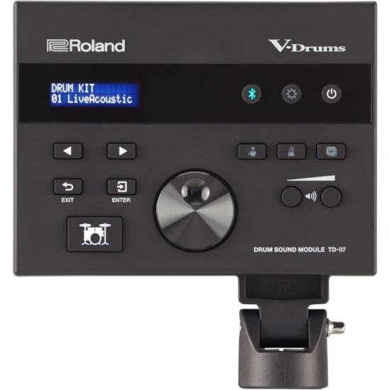 Bateria Eletrônica Roland TD-07DMK V-Drums com Peles Mesh e Bluetooth por 0,00 à vista no boleto/pix ou parcele em até 1x sem juros. Compre na loja Mundomax!