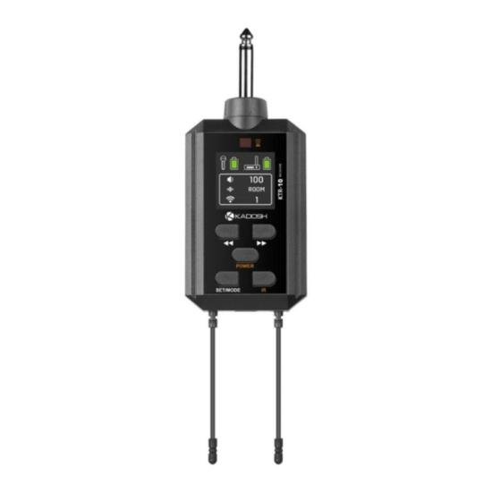 TRANSMISSOR DE GUIT KADOSH KTR-10 B5 por 0,00 à vista no boleto/pix ou parcele em até 1x sem juros. Compre na loja Mundomax!