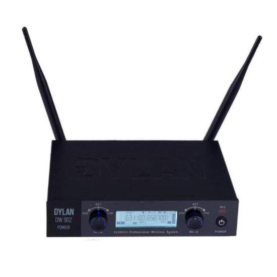 MIC S/FIO MAO DUPLO DYLAN DW-902 POWER por 0,00 à vista no boleto/pix ou parcele em até 1x sem juros. Compre na loja Mundomax!