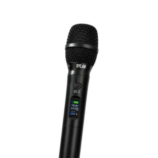 MIC S/FIO C/ TALK BACK DYLAN QS-8 por 0,00 à vista no boleto/pix ou parcele em até 1x sem juros. Compre na loja Mundomax!