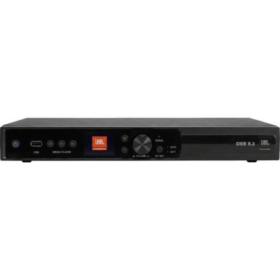 Amplificador Digital para Som Ambiente JBL DEE 8.2 2 Canais 120W RMS Pre por 0,00 à vista no boleto/pix ou parcele em até 1x sem juros. Compre na loja Mundomax!