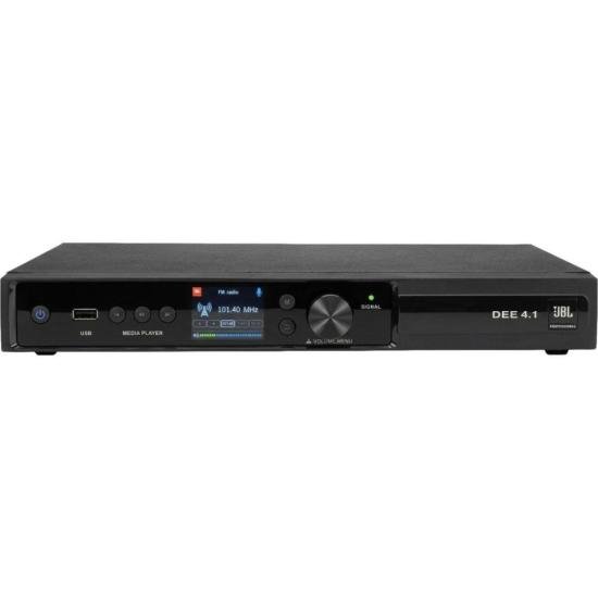 Amplificador Digital para Som Ambiente JBL DEE 4.1 1 Canal 120W RMS Pret por 0,00 à vista no boleto/pix ou parcele em até 1x sem juros. Compre na loja Mundomax!