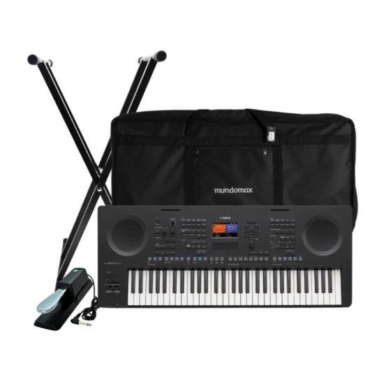 KIT TECLADO PSR-SX620 YAMAHA+ACESSÓRIOS por 8.753,00 à vista no boleto/pix ou parcele em até 12x sem juros. Compre na loja Mundomax!