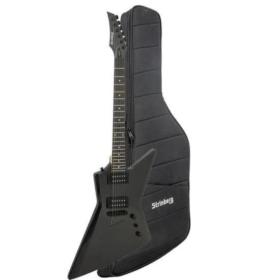 Guitarra Strinberg EXS480 Explores Com Bag Onix Black por 0,00 à vista no boleto/pix ou parcele em até 1x sem juros. Compre na loja Mundomax!