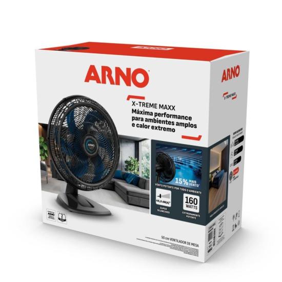 VENT MESA 50CM ARNO XTREME MAX VE50 127V por 0,00 à vista no boleto/pix ou parcele em até 1x sem juros. Compre na loja Mundomax!