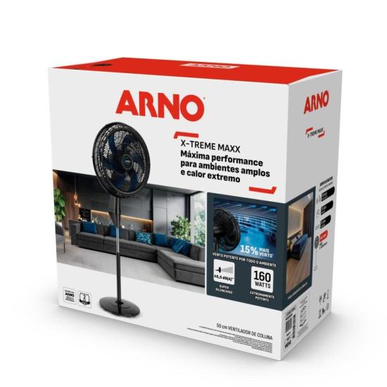 VENT COL 50CM ARNO XTREME MAX VE52 127V por 0,00 à vista no boleto/pix ou parcele em até 1x sem juros. Compre na loja Mundomax!