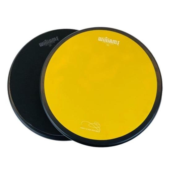 Pad de Estudo Williams Double 12\" WSP12-EB-DOUBLE Yellow/Black por 0,00 à vista no boleto/pix ou parcele em até 1x sem juros. Compre na loja Mundomax!