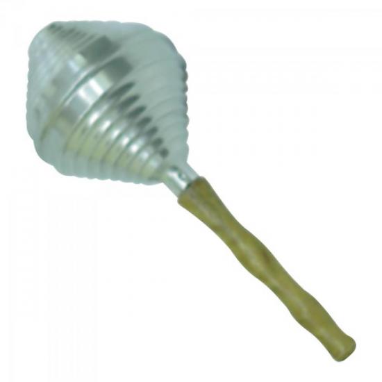 Chocalho Pequeno de Alumínio Polido QUIRINO por 0,00 à vista no boleto/pix ou parcele em até 1x sem juros. Compre na loja Mundomax!