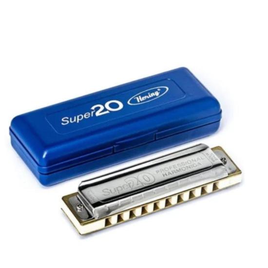 Gaita HERING Diatônica SUPER20 DÓ por 185,00 à vista no boleto/pix ou parcele em até 7x sem juros. Compre na loja Mundomax!