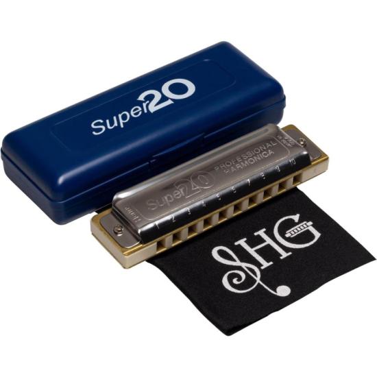 Gaita Diatônica SUPER 20 RÉ HERING por 139,99 à vista no boleto/pix ou parcele em até 5x sem juros. Compre na loja Mundomax!