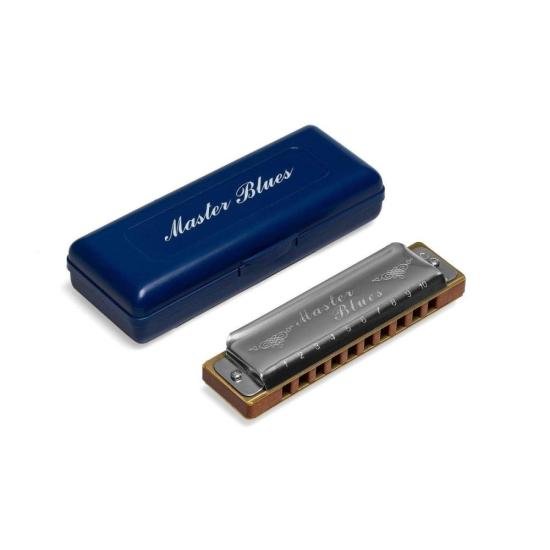 Gaita Diatônica F(Fá) Hering Master Blues por 170,00 à vista no boleto/pix ou parcele em até 6x sem juros. Compre na loja Mundomax!