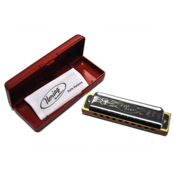 Gaita HERING Diatônica em Dó (C) 20 Vozes Free Blues por 169,00 à vista no boleto/pix ou parcele em até 6x sem juros. Compre na loja Mundomax!