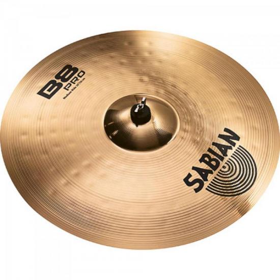 Prato de Condução Medium Ride 20\" B8 PRO SABIAN por 0,00 à vista no boleto/pix ou parcele em até 1x sem juros. Compre na loja Mundomax!