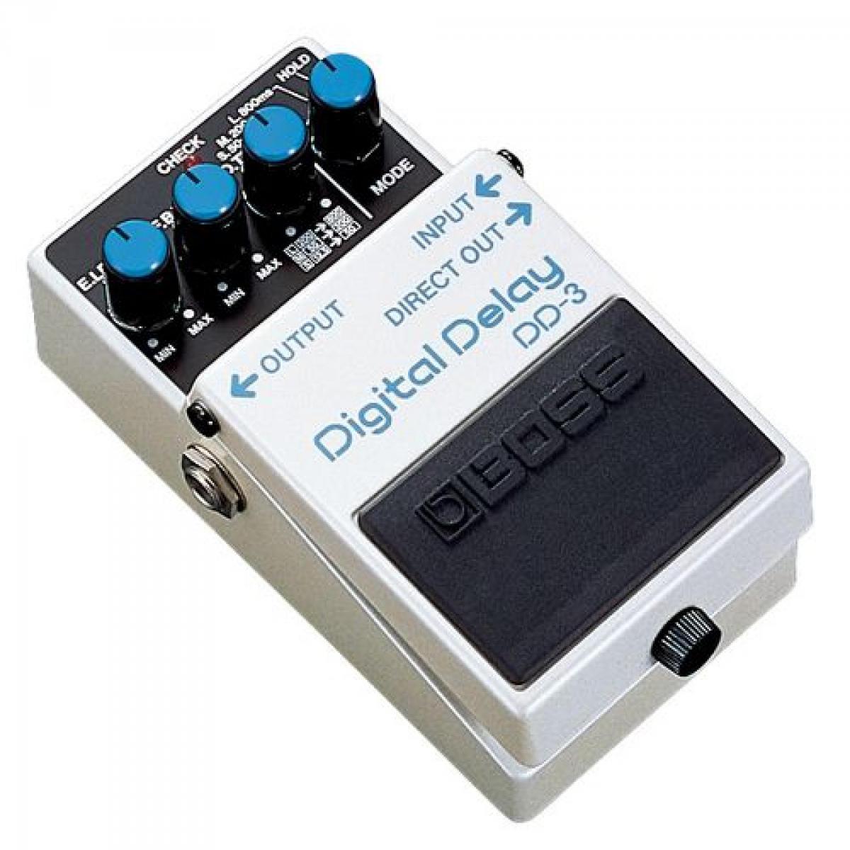 Pedal Digital Delay DD3 Branco BOSS - Mundomax